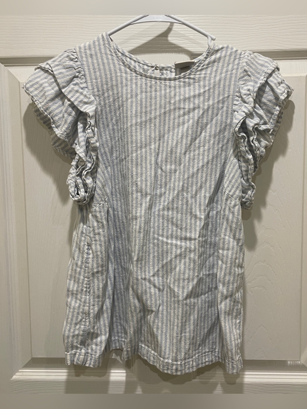 Striped Linen-Blend Top